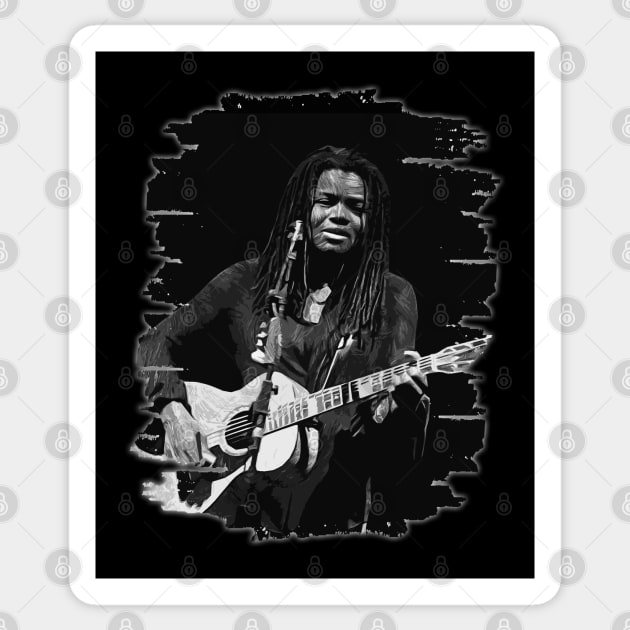 Tracy Chapman  | brush art Sticker by Nana On Here